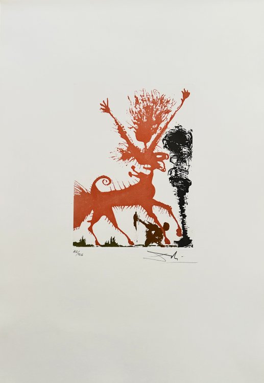 Les Huit peche capiteaux. With 8 signed etchings by Salvador Dali. 1967.